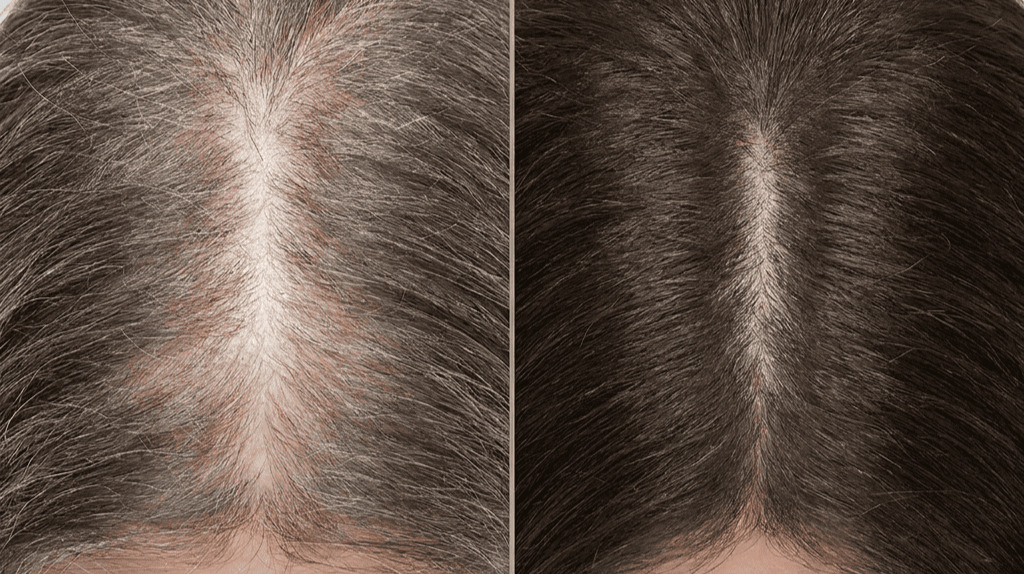 Real women's hair transformation results
